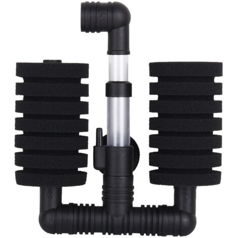 Filtre à eau pour aquarium avec double éponge, pompe à air biochimique et ventouse XY2831-AquaForge (1/5)