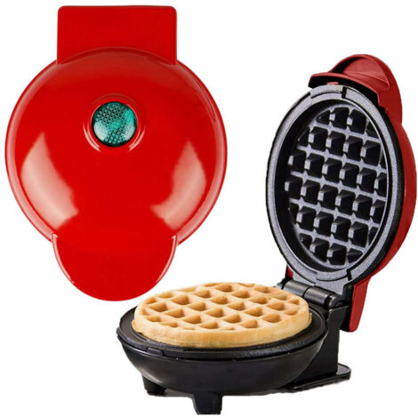 Mini gaufrier rond rouge pour gâteaux - AquaForge (1/5)