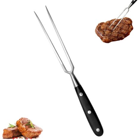 Fourchette à gaufres - viande, acier inoxydable, brochette à guimauve, portion 30 cm, accessoires pour machines... - AquaForge (1/5)
