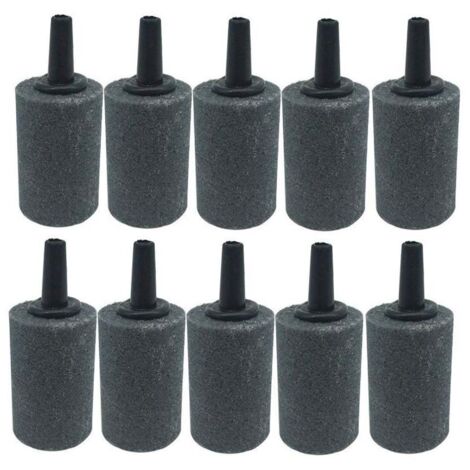Diffuseur de bulles cylindrique pour aquariums, lavable et réutilisable, pour nano-pompes à air. Matériau fiable produisant des bulles fines et uniformes. (1/5)