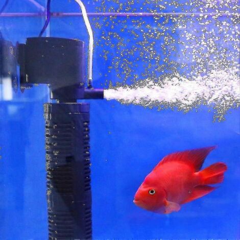 Purificateur d'eau silencieux 3 en 1 avec pompe d'aération interne, filtre d'aquarium submersible et pompe à oxygène. - AquaForge (1/4)