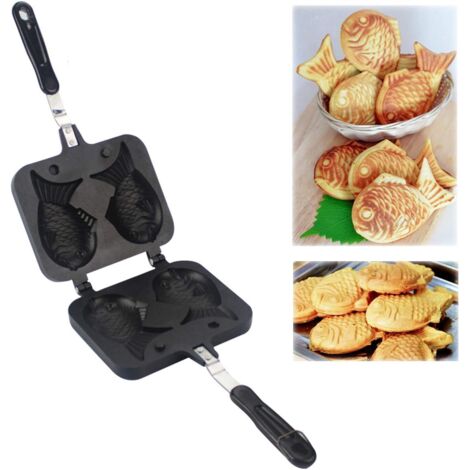 Moule à gâteaux, gaufres et pains, machine en alliage d'aluminium antiadhésif, pour la cuisson de gâteaux et de gaufres (poisson) - AquaForge (1/5)