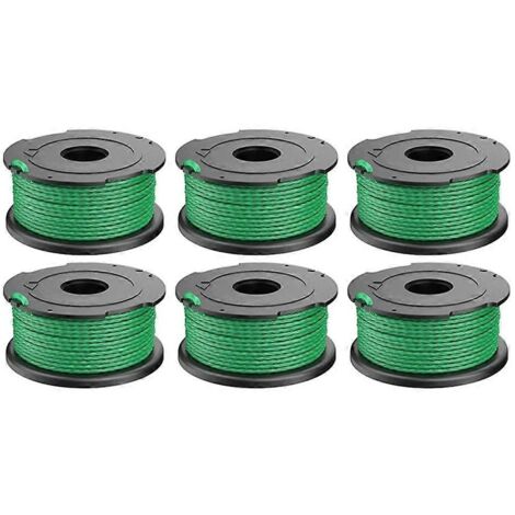 Bobine ABS A6486 en 6 pièces pour tondeuse Black & Decker, tête de coupe-bordures à fil nylon - AquaForge (1/3)