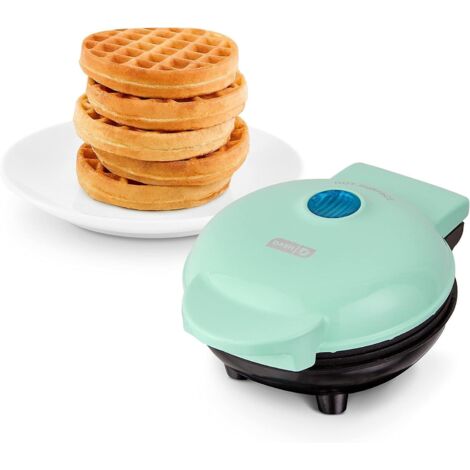 Mini gaufrier DASH pour gaufres individuelles, frites et gaufres cétogènes avec surfaces antiadhésives faciles à nettoyer - AquaForge (1/2)