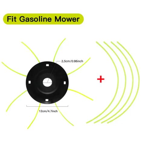 Tondeuse à gazon avec tête en acier, sans 4 conduites de carburant de rechange essence/lithium pour le démontage des pièces - AquaForge