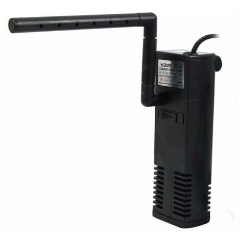 Filtre interne pour aquariums de 20 à 60 litres, pompe de filtration interne réglable 3/4 W avec éponges filtrantes. - AquaForge (1/4)