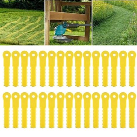 30 lames de rechange pour tondeuse à gazon, têtes de scie doubles, compatibles avec coupe-bordures à 3 lames - AquaForge (1/4)
