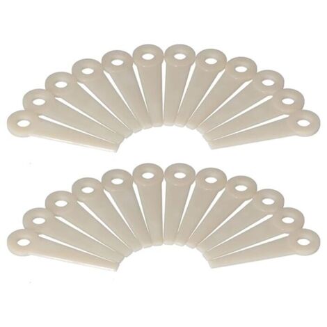 24 lames de tondeuse en plastique - Lames de rechange PA66 pour Stihl PolyCut 6-3, 20-3, 10-3, 41-3 - compatibles avec AquaForge (1/5)