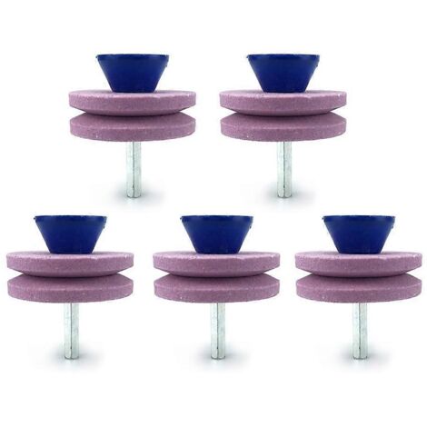 Affûteur de lames de tondeuse à gazon 5 pièces, durable, tête d'affûtage double couche, outil d'affûtage pour tondeuse à gazon - AquaForge (1/5)