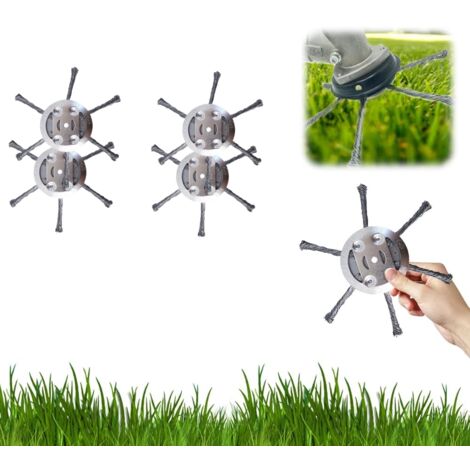 Lot de 4 têtes de rechange pour coupe-bordures universel - conception robuste de 6 pouces, compatible avec la plupart des modèles AquaForge. (1/5)