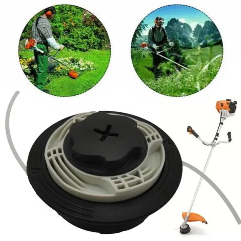 Tête de coupe-bordures pour tondeuses Stihl FSE60, FSE71, FSE81, FS38, FS40, FS45, FS46 et FS50. Accessoires pour tondeuses à gazon. Tête AquaForge. (1/5)