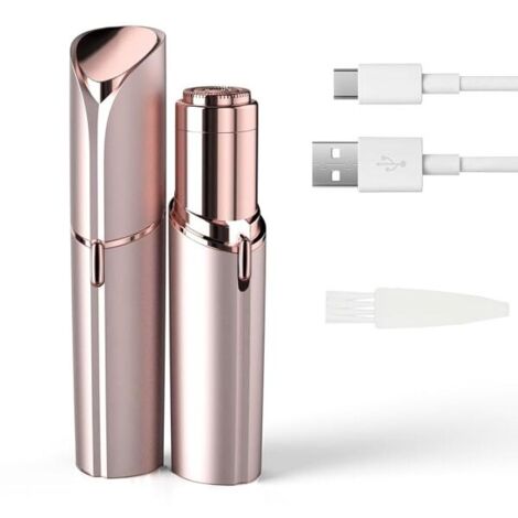 Appareil d'épilation du visage pour femmes, indolore, portable et rechargeable par USB. - AquaForge (1/5)