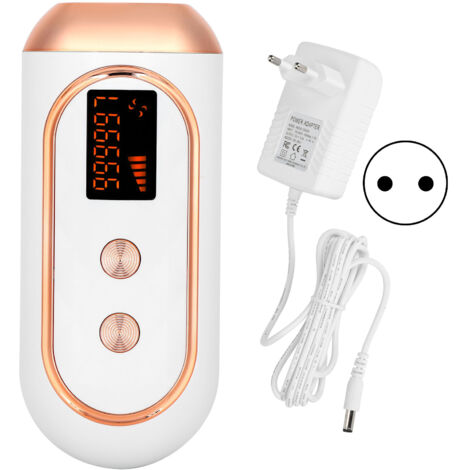 Épilateur numérique portable unisexe, indolore, blanc, avec prise européenne 100-240 V. - AquaForge (1/5)