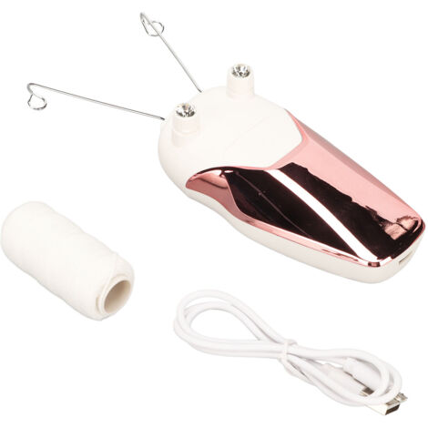 Épilateur électrique rose avec chargement USB, lumière LED et fonctions d'épilation multifonctions - AquaForge (1/5)