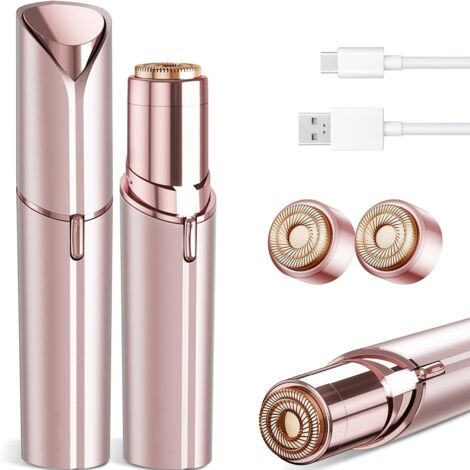 Appareil d'épilation électrique du visage DM pour femmes, indolore, léger et avec 2 têtes de rechange - CJY-AquaForge (1/5)