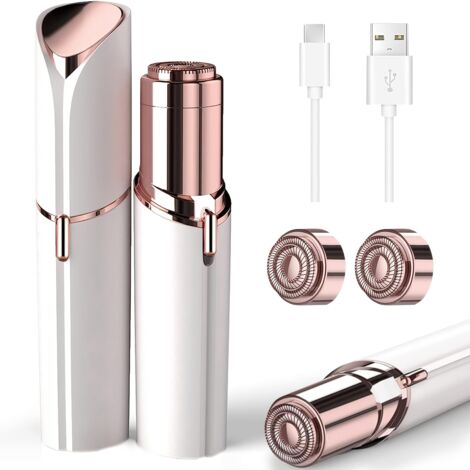 Appareil d'épilation électrique du visage DM pour femmes, indolore, léger et avec 2 têtes de rechange - AquaForge (1/5)