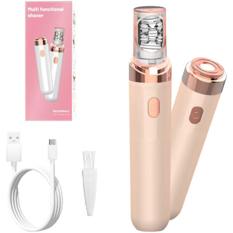 Épilateur électrique pour femmes et rasoir automatique multifonctionnel à double tête, épilation indolore pour femmes - AquaForge (1/5)