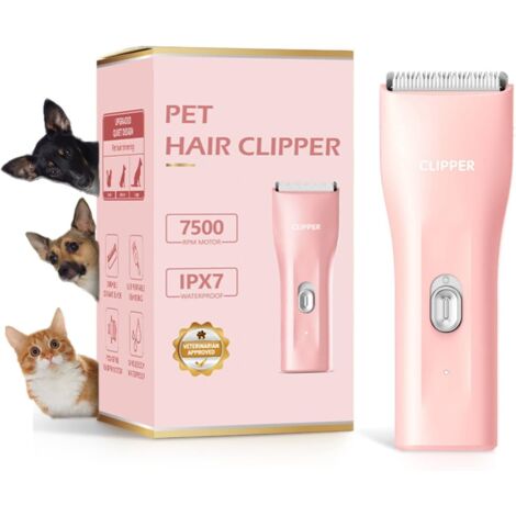 Kit de tondeuse pour chiens à poils épais, silencieux, sans fil, rechargeable, pour petits et grands chiens.-AquaForge (1/5)