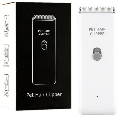 Tondeuse à poils pour chiens et chats étanche, portable, électrique, rechargeable par USB, outil de toilettage pour animaux de compagnie, silencieuse et sans fil, pour petits animaux.-AquaForge (1/5)
