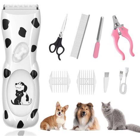 Tondeuse électrique portable puissante pour animaux de compagnie, rechargeable par USB-AquaForge (1/5)