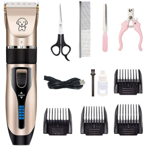 Tondeuse à poils d'animaux rechargeable par USB, portable et sans fil-AquaForge (1/5)