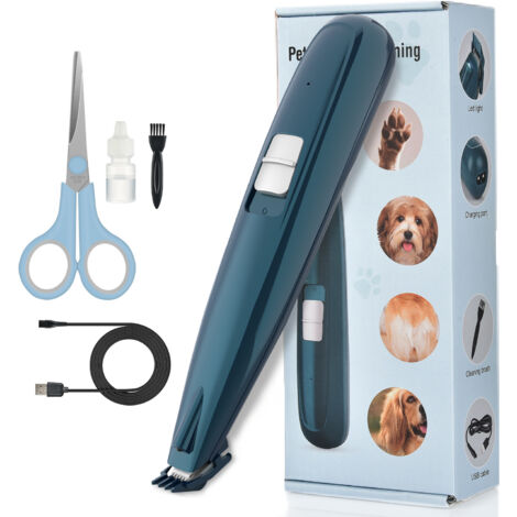 1 tondeuse électrique pour animaux de compagnie, tondeuse à poils de pattes, piles sèches-AquaForge (1/5)
