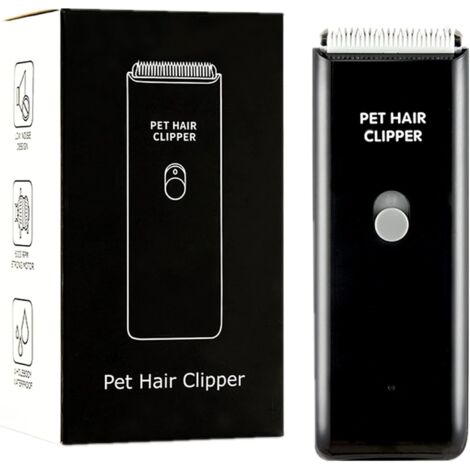 Tondeuse à poils pour chiens et chats étanche, portable, électrique, rechargeable par USB, outil de toilettage pour animaux de compagnie, silencieuse et sans fil, pour petits animaux.-AquaForge (1/5)