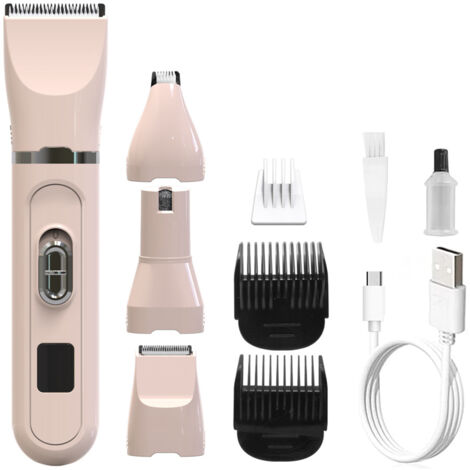 Tondeuse professionnelle 4 en 1 pour le toilettage des animaux de compagnie, avec écran LCD.-AquaForge (1/5)