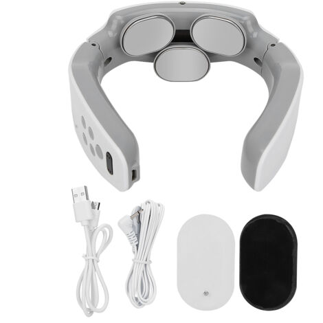 Masseur de cou sans fil rechargeable, appareil intelligent pour soulager la douleur avec fonction chauffante, outil de massage de voyage. (1/5)