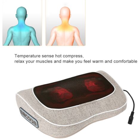 Appareil de massage multifonctionnel pour la nuque et les épaules, coussin de massage électrique pour les cervicales (prise UE) - AquaForge (1/5)