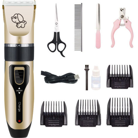 Produits de soin pour animaux, tondeuses électriques, tondeuses à cheveux, coupe-ongles, ciseaux, ciseaux en plastique, lot de 4-AquaForge (1/5)
