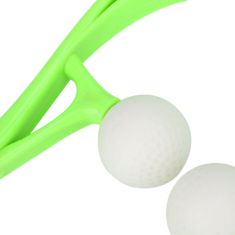 Appareil de massage manuel pour les cervicales, soulagement de la douleur et de la fatigue, balle de massage pour la nuque (verte), en forme de U, verte - AquaForge (1/2)