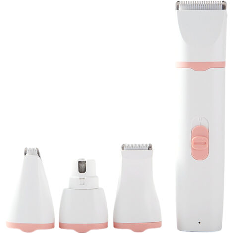 Tondeuse électrique 4 en 1 pour animaux de compagnie, ensemble antidérapant, tondeuse à poils pour chatons, chiots, chats et chiens-AquaForge (1/5)