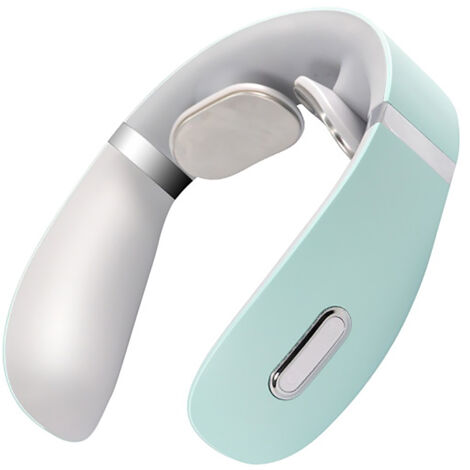 Massage de la nuque par pulsations, électrothérapie par points de pression, compresse chaude portable pour les cervicales et les épaules, bleu - AquaForge (1/5)