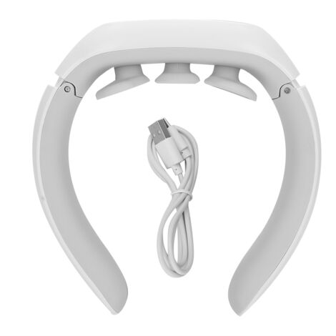 Appareil de massage électrique pour la nuque, soulagement des douleurs dorsales, relaxation cervicale, outil de bien-être (blanc) - AquaForge (1/5)