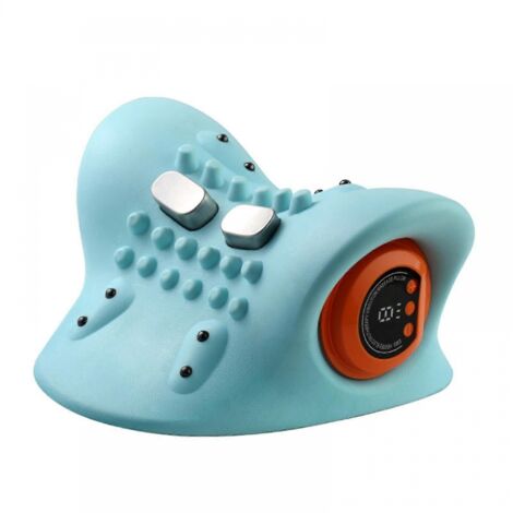 Appareil de massage des épaules et de la nuque avec thérapie thermique EMS pour hommes et femmes - Soulagement et traction de la colonne cervicale, Hugterra M électrique-AquaForge (1/5)