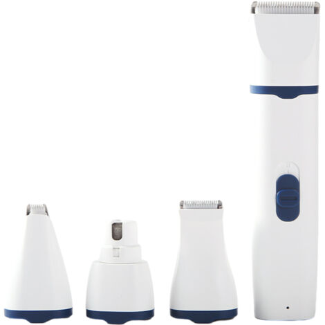 Tondeuse électrique 4 en 1 pour animaux de compagnie, ensemble antidérapant, tondeuse à poils pour chatons, chiots, chats et chiens-AquaForge (1/5)