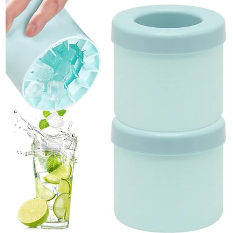 Moules à glaçons en silicone, résine de silicone organique, pour tasses (2 unités) - AquaForge (1/5)
