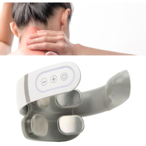 Appareil de massage cervical électrique à impulsions avec vibrations ergonomiques et 3 modes. Massage intelligent de la nuque pour les cervicales - AquaForge (1/5)