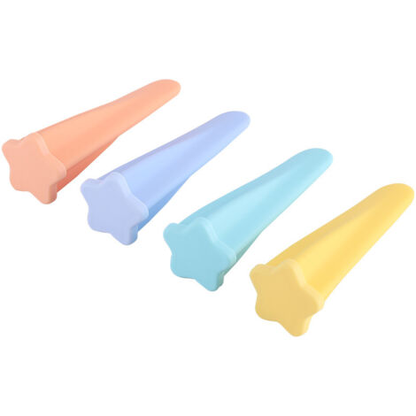 Moules à glace en silicone, lot de 4, réutilisables et manuels, pour enfants, en forme d'étoile multicolore avec couvercle - AquaForge (1/5)