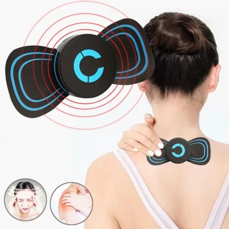 1 mini masseur électrique neuf, stimulateur EMS, pour soulager la douleur au niveau du cou, du dos et des jambes, outil de bien-être et massage relaxant des cervicales. (1/4)