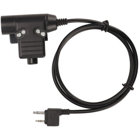 Adaptateur mains libres U94 PTT à 2 broches pour radio Alan Midland-AquaForge (1/5)