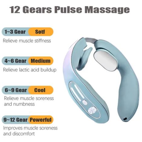 Appareil de massage électrique portable pour la nuque et le dos - AquaForge (1/5)