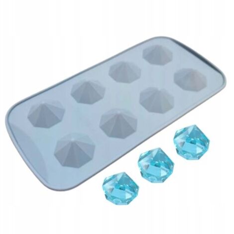 Moule en silicone pour chocolats en forme de losange – 8 cavités, antiadhésif et résistant à la chaleur jusqu'à 230 °C - AquaForge
