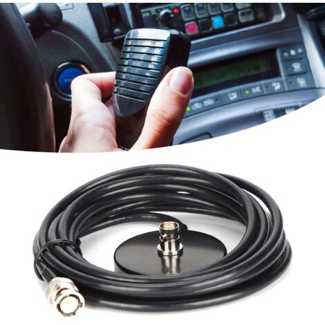 Fils magnétiques Basantenn Bil WalkieTalkie Radio Fils magnétiques med BNC Hane 503 Ligne d'alimentation-AquaForge (1/5)