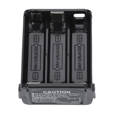 Boîtier à piles Kenwood TH28 TH48 TH78HT pour talkie-walkie (6 piles AA, noir)-AquaForge (1/5)