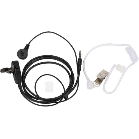 Casque mains libres intra-auriculaire à tube acoustique avec grand bouton PTT pour talkie-walkie Hytera HYT PD700-AquaForge (1/5)