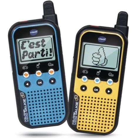 Talkie-walkie VTECH Kidi Talkie - Bleu et jaune - 6 en 1 pour des heures de jeu et d'amusement-AquaForge (1/3)