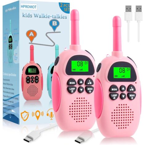 Talkies-walkies pour enfants, lot de 2 talkies-walkies rechargeables pour enfants-AquaForge (1/5)
