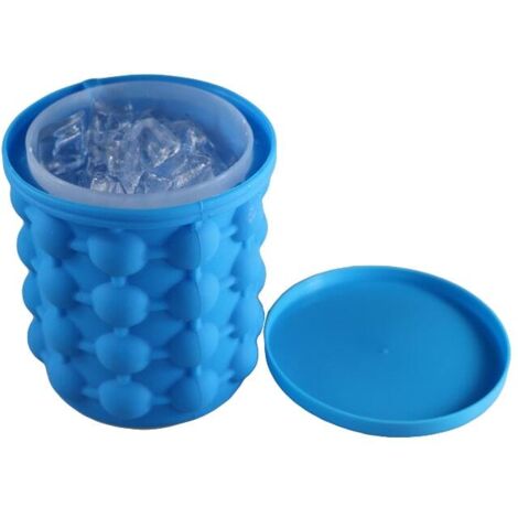Ensemble de 40 seaux à glace en silicone avec couvercle hermétique. - AquaForge (1/3)